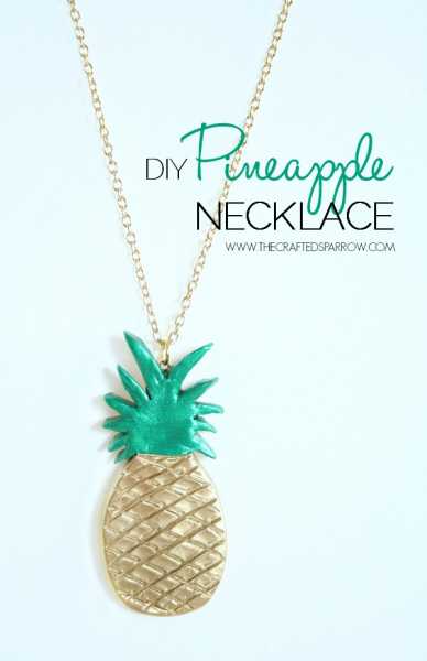 \"DIY-Clay-Pineapple-Necklace\"